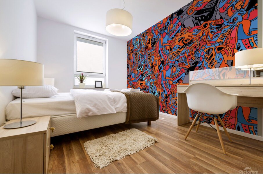 Electric 1BR-F Mural print