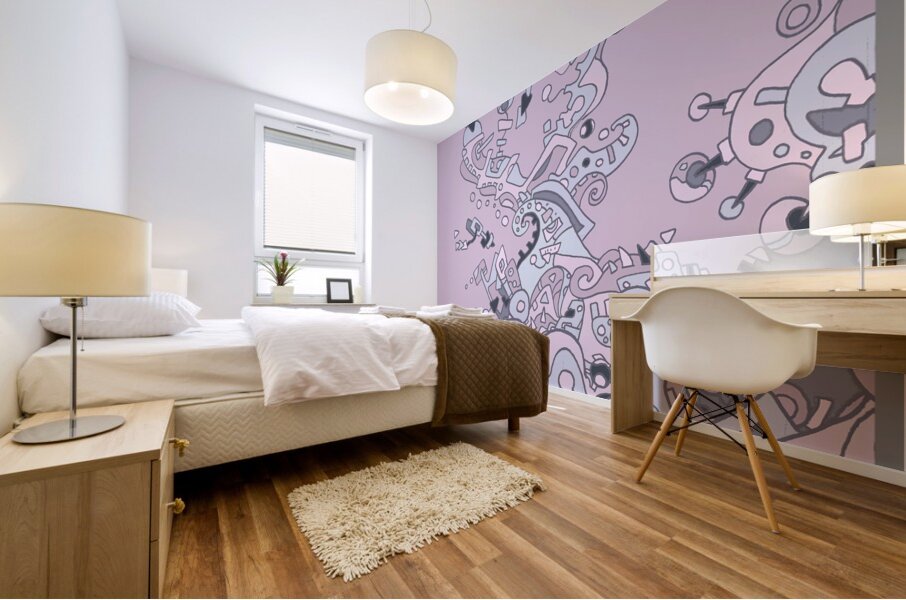 5 AM in Tucson-D23 Mural print