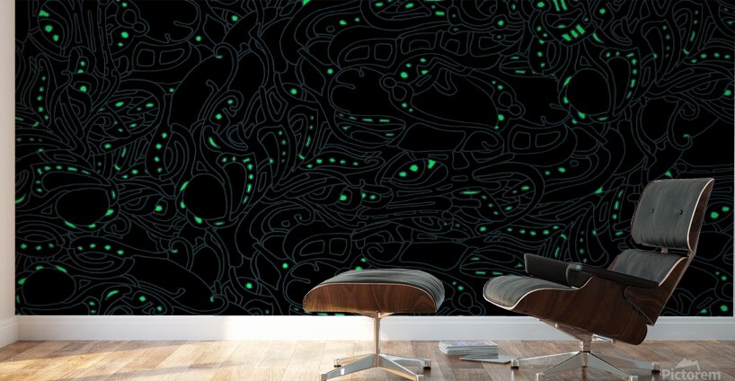 Fireflies 02Green Wall Murals